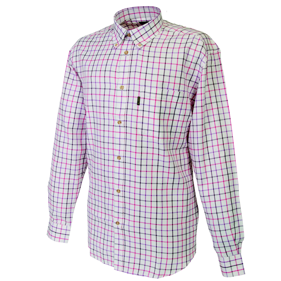 Country Clothing Beretta Classic Shirt - White & Pink 34637 | Sporting ...