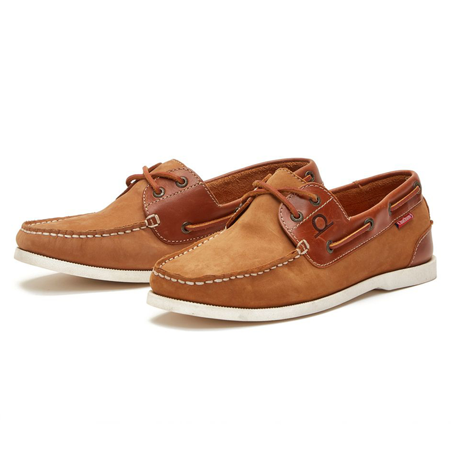 Chatham Mens Galley II Leather Boat Shoes - Tan 40505 | Sporting Targets