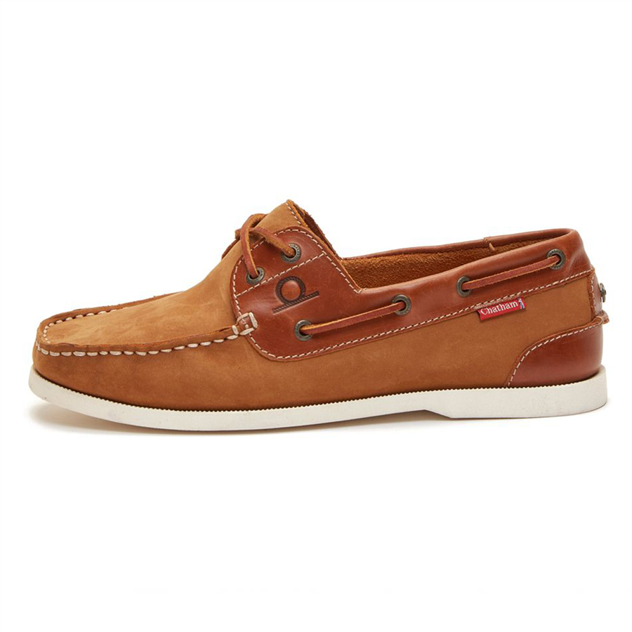 Chatham Mens Galley II Leather Boat Shoes - Tan 40505 | Sporting Targets