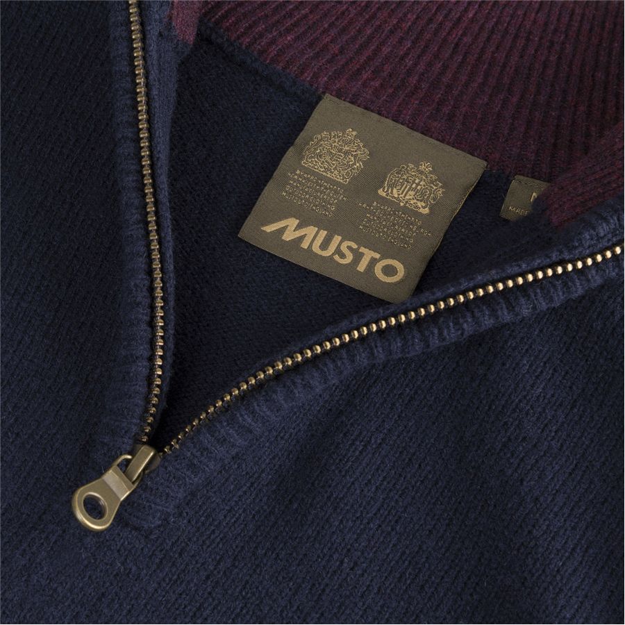 Musto 14 Zip Knit T Nvy  M 4