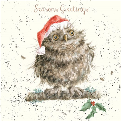 Wrendale Christmas Card - Christmas Owl